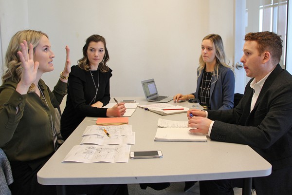 Heather MacKnight, Kelsey Foster, Christine Gaudet, and Dan Conrad of Dalhousie University