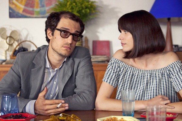 Louis Garrel plays filmmaker Jean-Luc Godard and Stacy Martin plays actor and novelist Anne Wiazemsky in “Godard Mon Amour.”