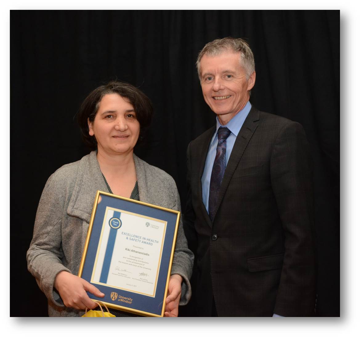 Excellence in Health and Safety Award recipient Kiki Athanassiadis