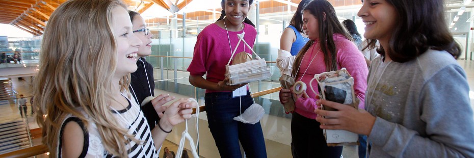 Participants in the 2016 Go ENG Girl event at the Ed Lumley Centre for Engineering Innovation.