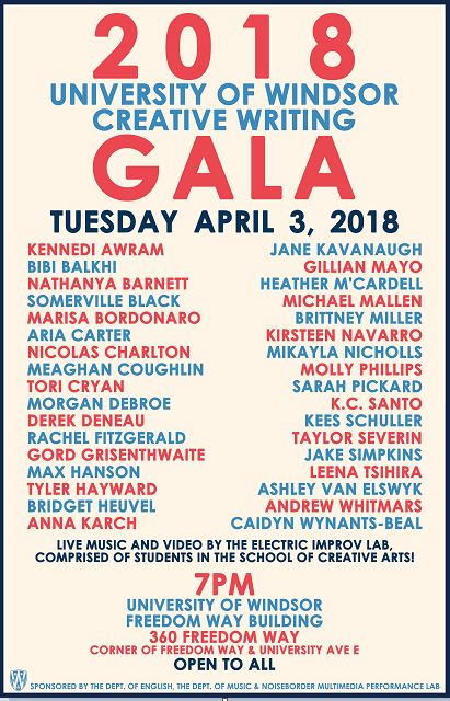 Creative Writing Gala Poster