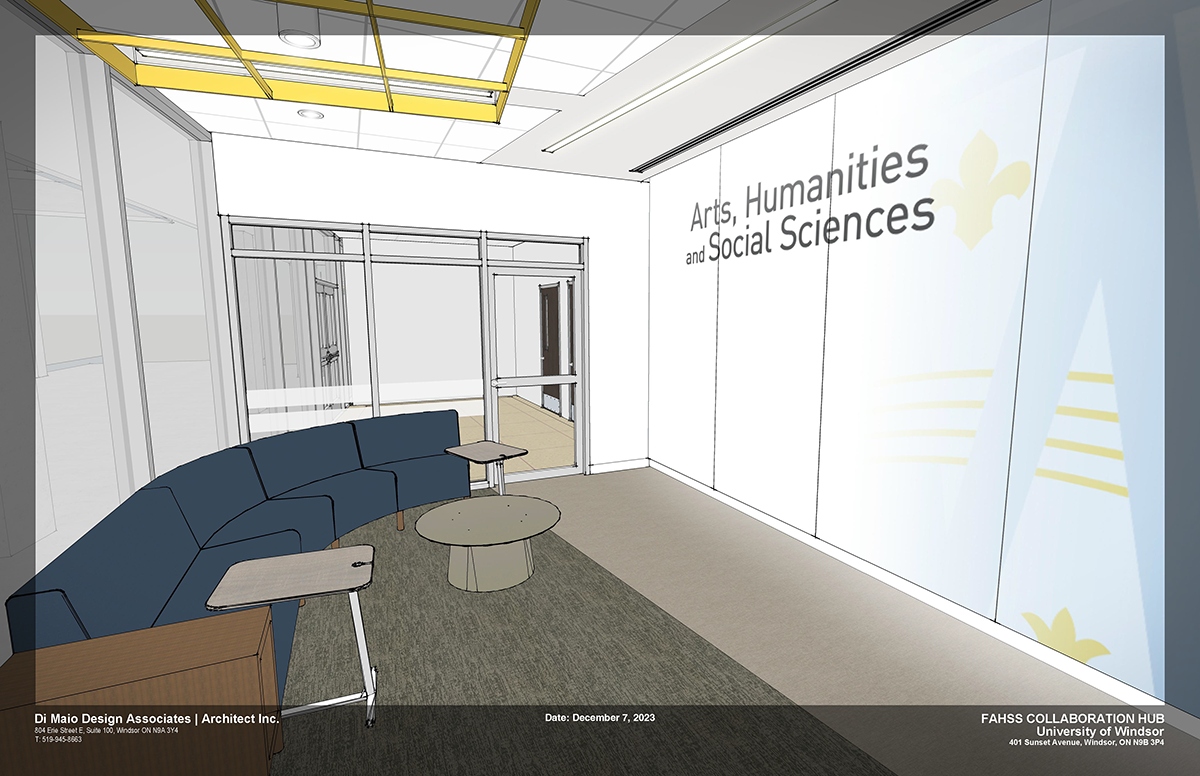 Artist's rendering of Phase 1 of the Students Collaboration Hub