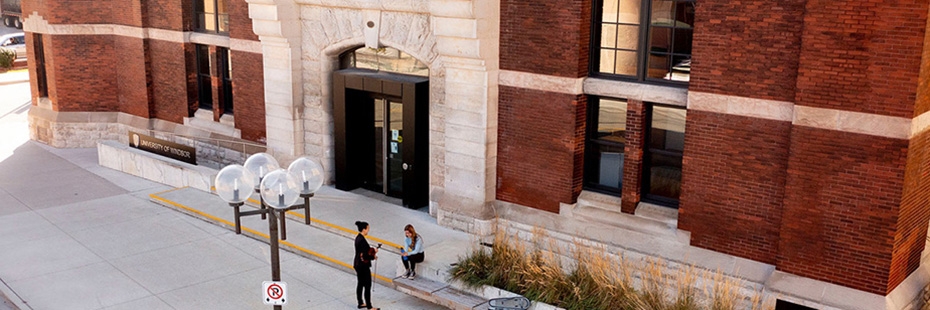 North entrance of the SoCA Armouries building