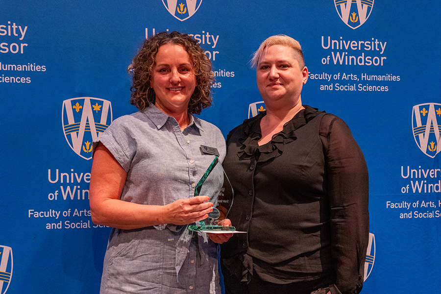 Staff Service Excellence Award:  Presented by Tracy MacLeod, manager, administration, office of the dean, to Tamilyn Mulvaney, Philosophy and History