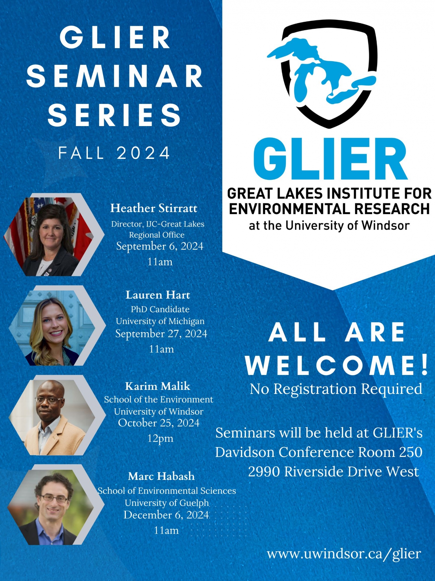 Poster for GLIER 2024 Seminar Series