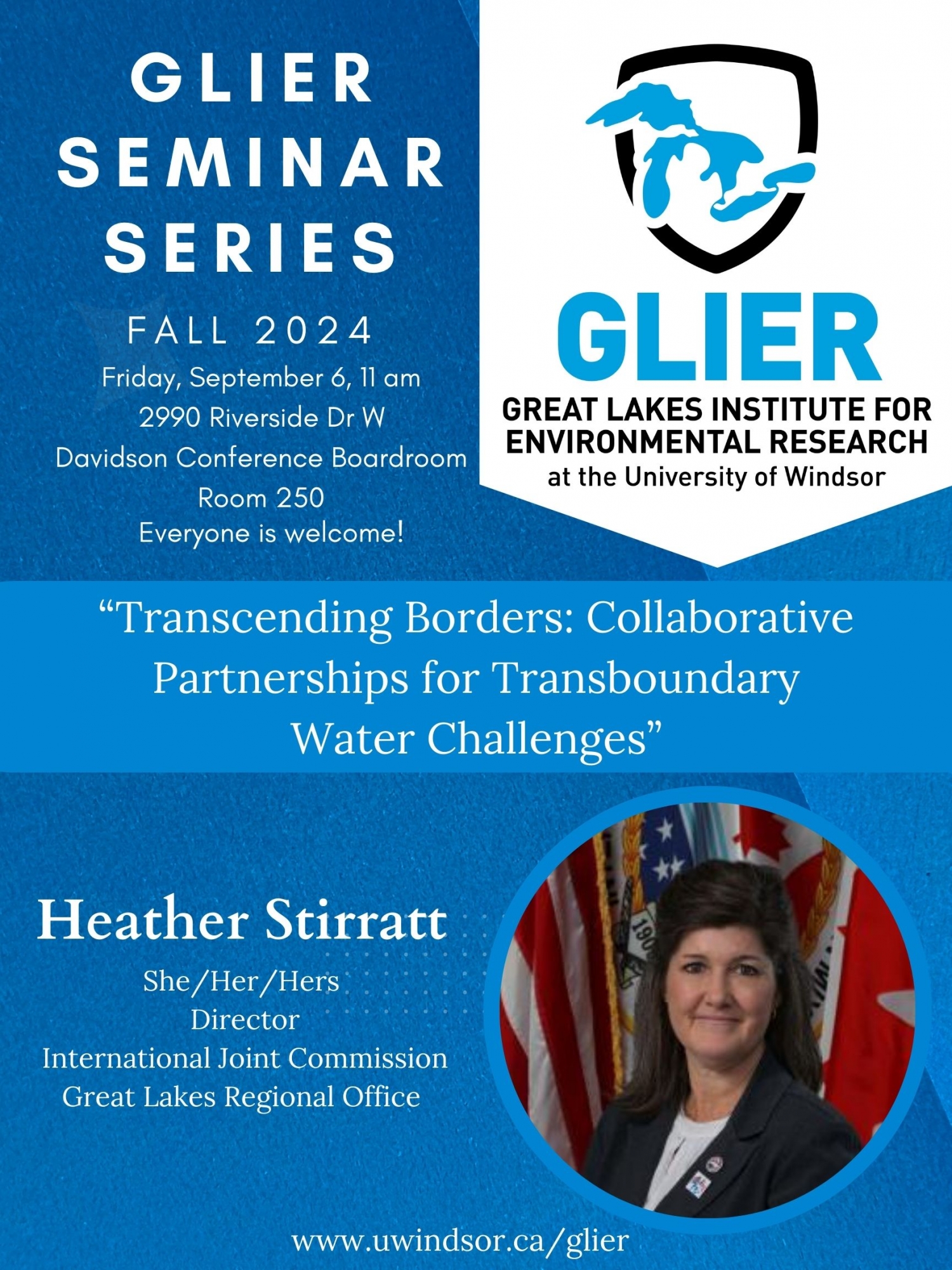 Poster for seminar by Heather Stirratt