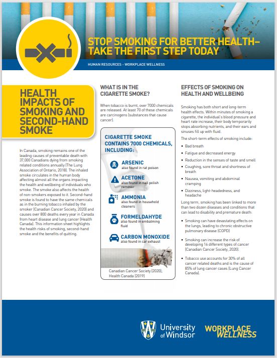 Health Impacts of Smoking and Second Hand Smoke