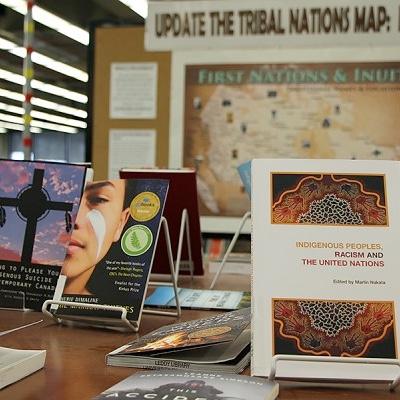 Detail of Leddy Library Indigenous collections