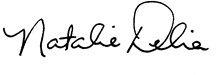 Natalie Delia's signature