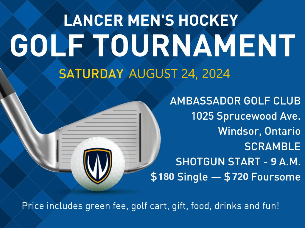 Men's Hockey Golf Tournament Poster 2024