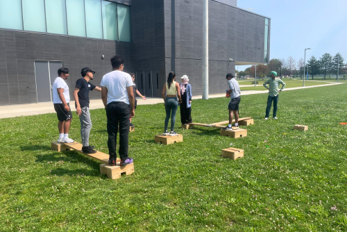 Participants in Challenge course