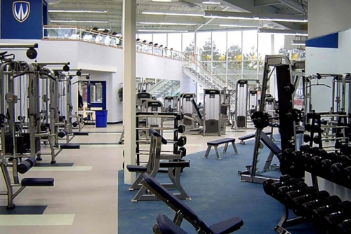 Fitness and cardio equipment.