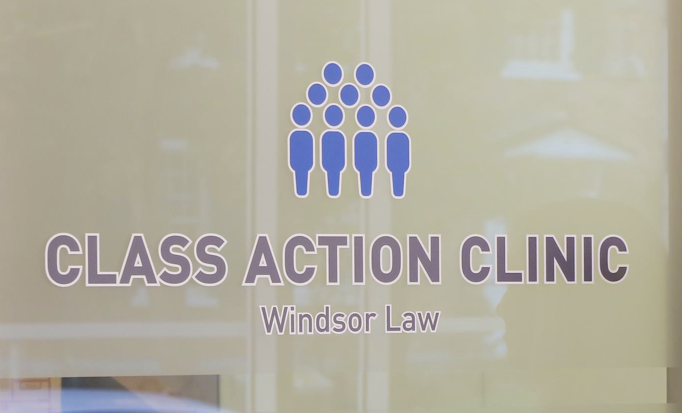 Class Action Clinic office window