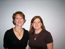 Nurses Ellen Bachtold and Karen Harrop