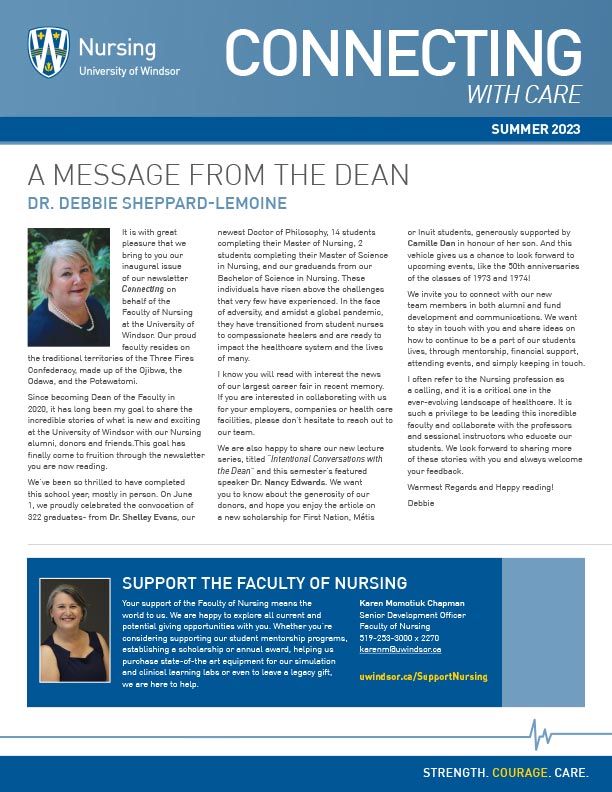 Connecting with Care Newsletter Cover