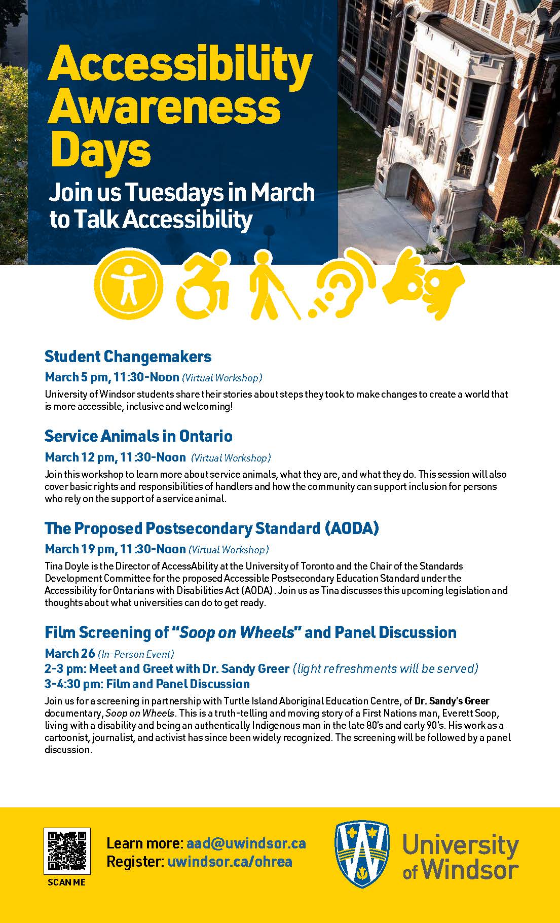 Accessibility Awareness Days 2024 Poster