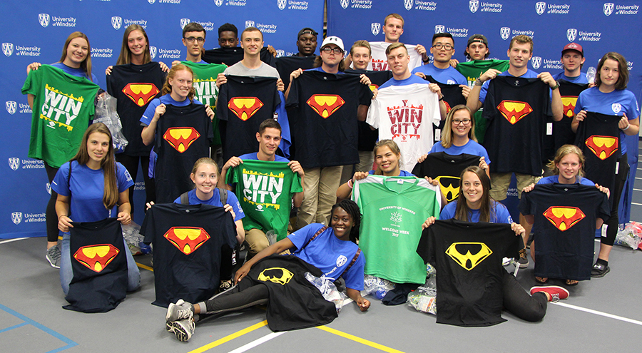 Winners of the Team Spirit Award 2017 posing with BBBranded shirts.