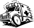 EMS vehicle cartoon