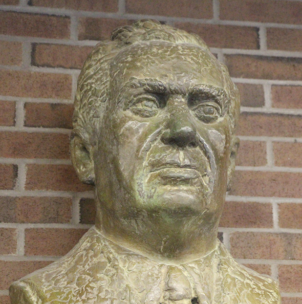 bust of J. Francis Leddy