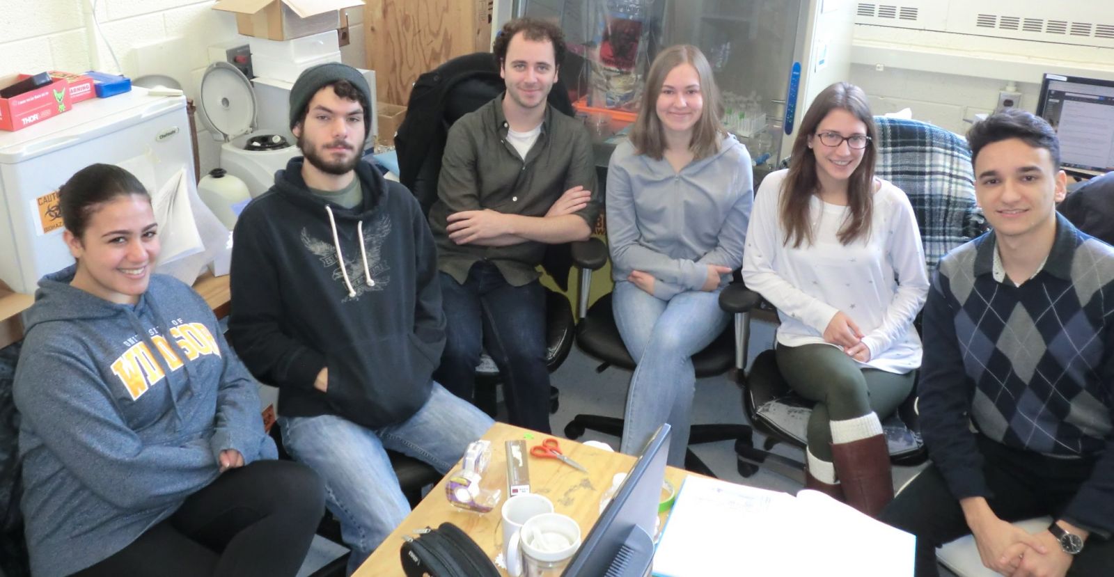 Students doing placements in the Rehse lab