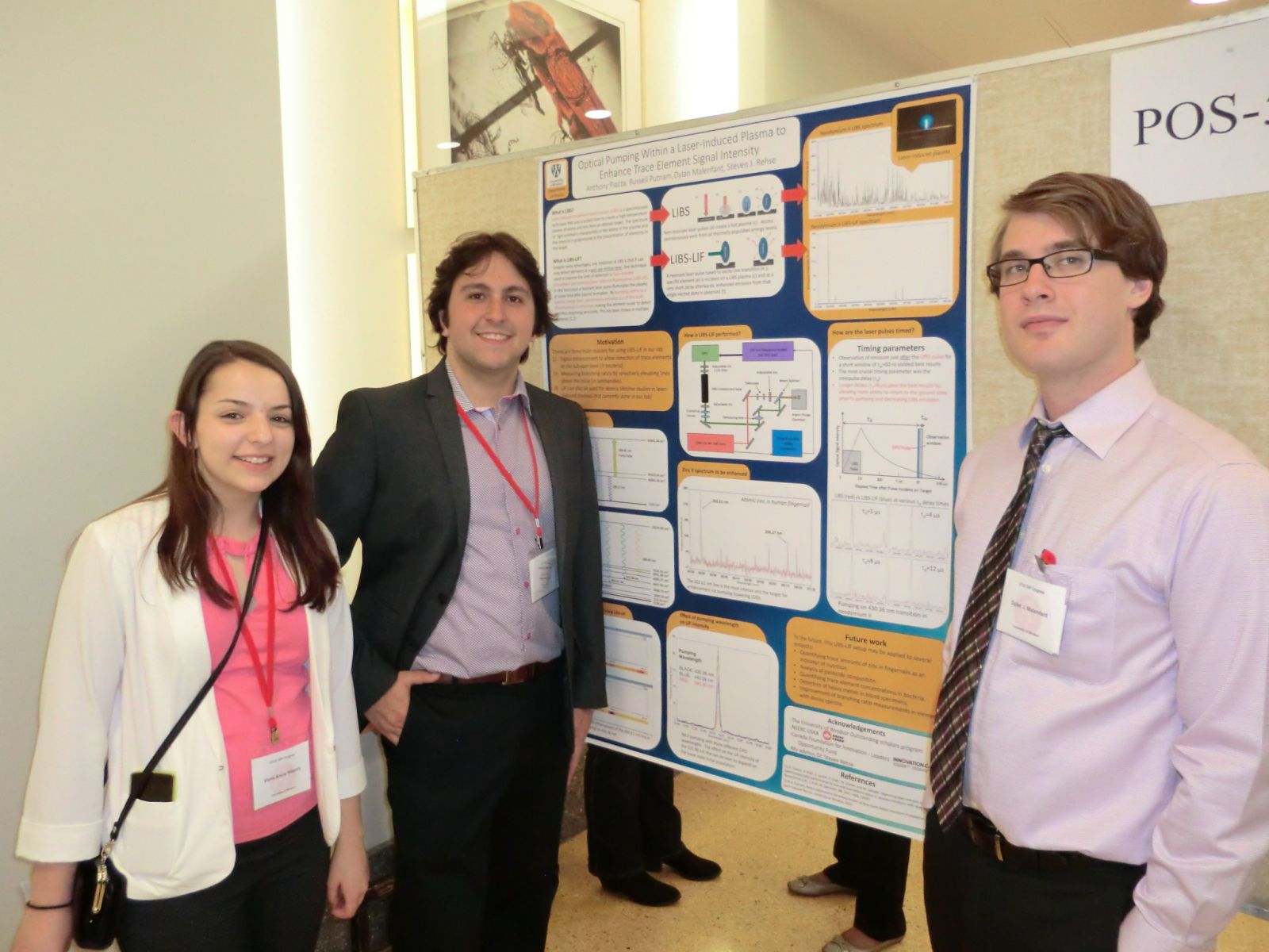 Students Vlora Riberdy, Anthony Piazza and Dylan Malenfant