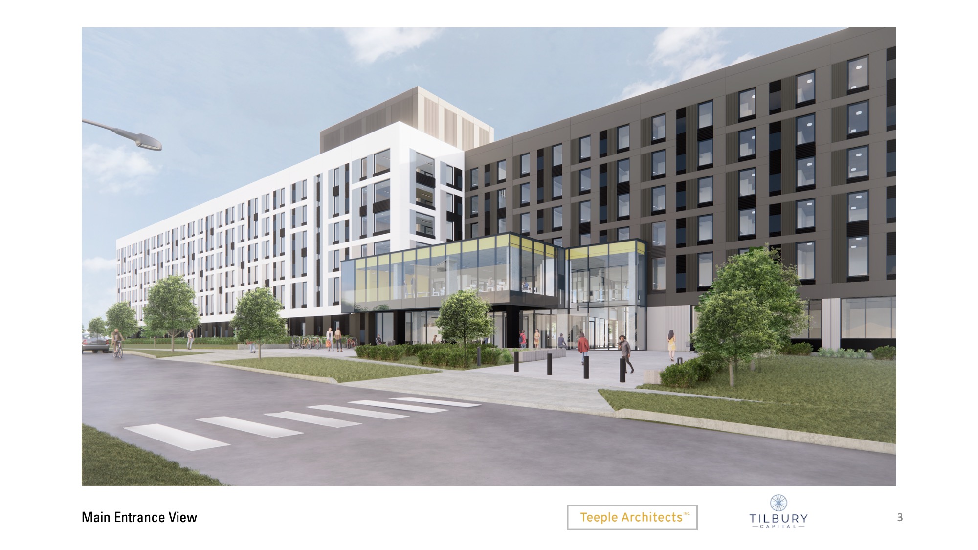 A rendering of the new University of Windsor residence on Sunset Avenue.