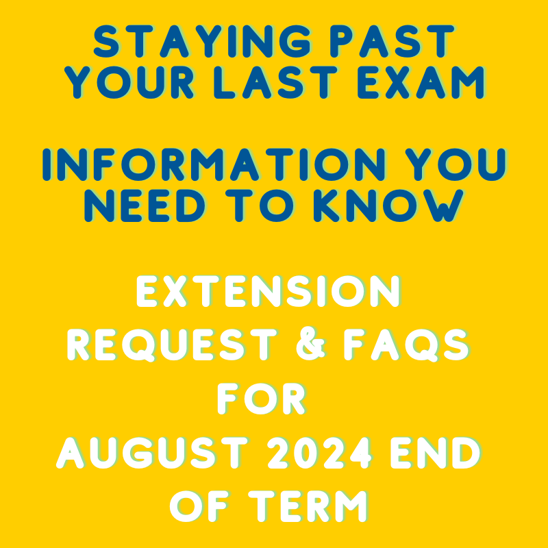 August 2024 end of term