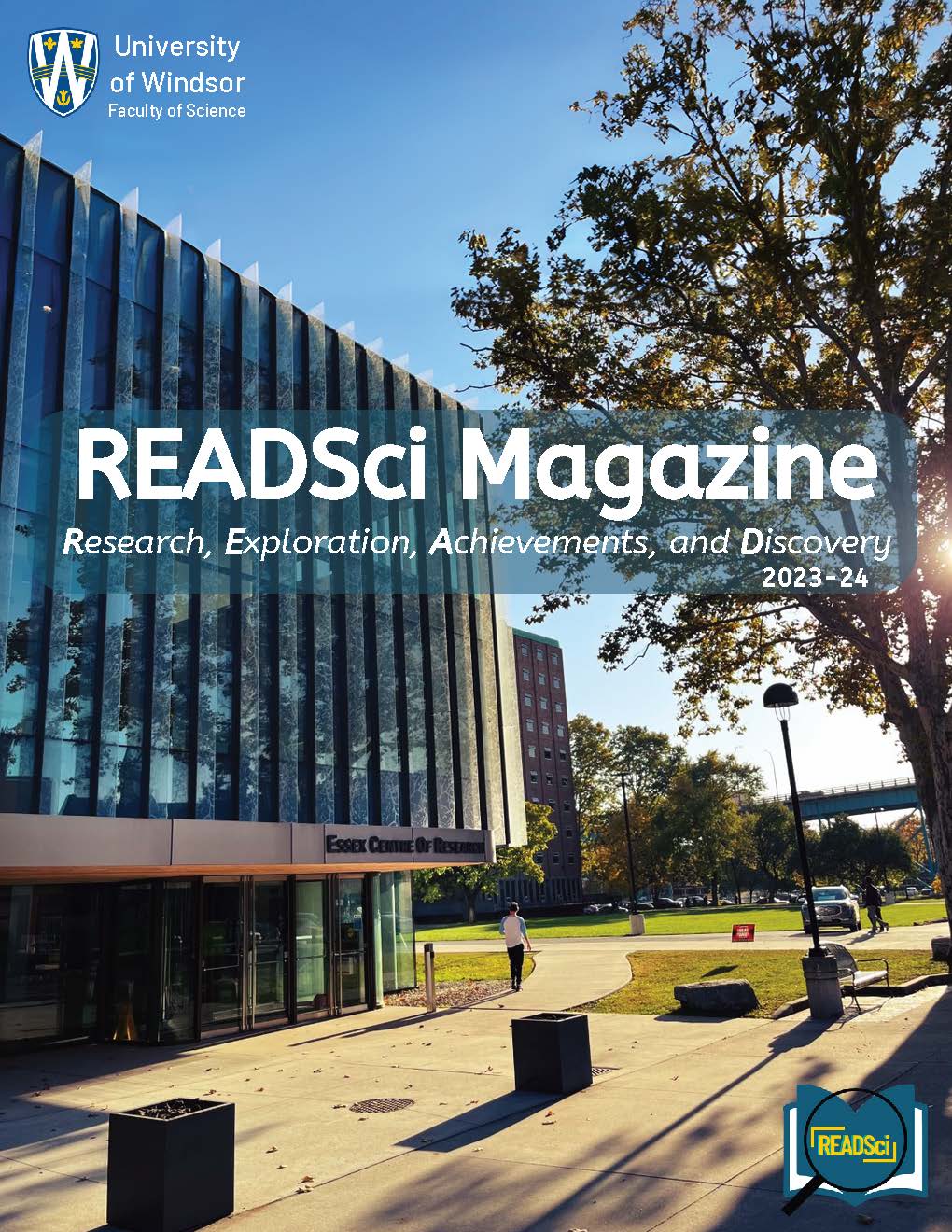 Front page cover of READSci magazine