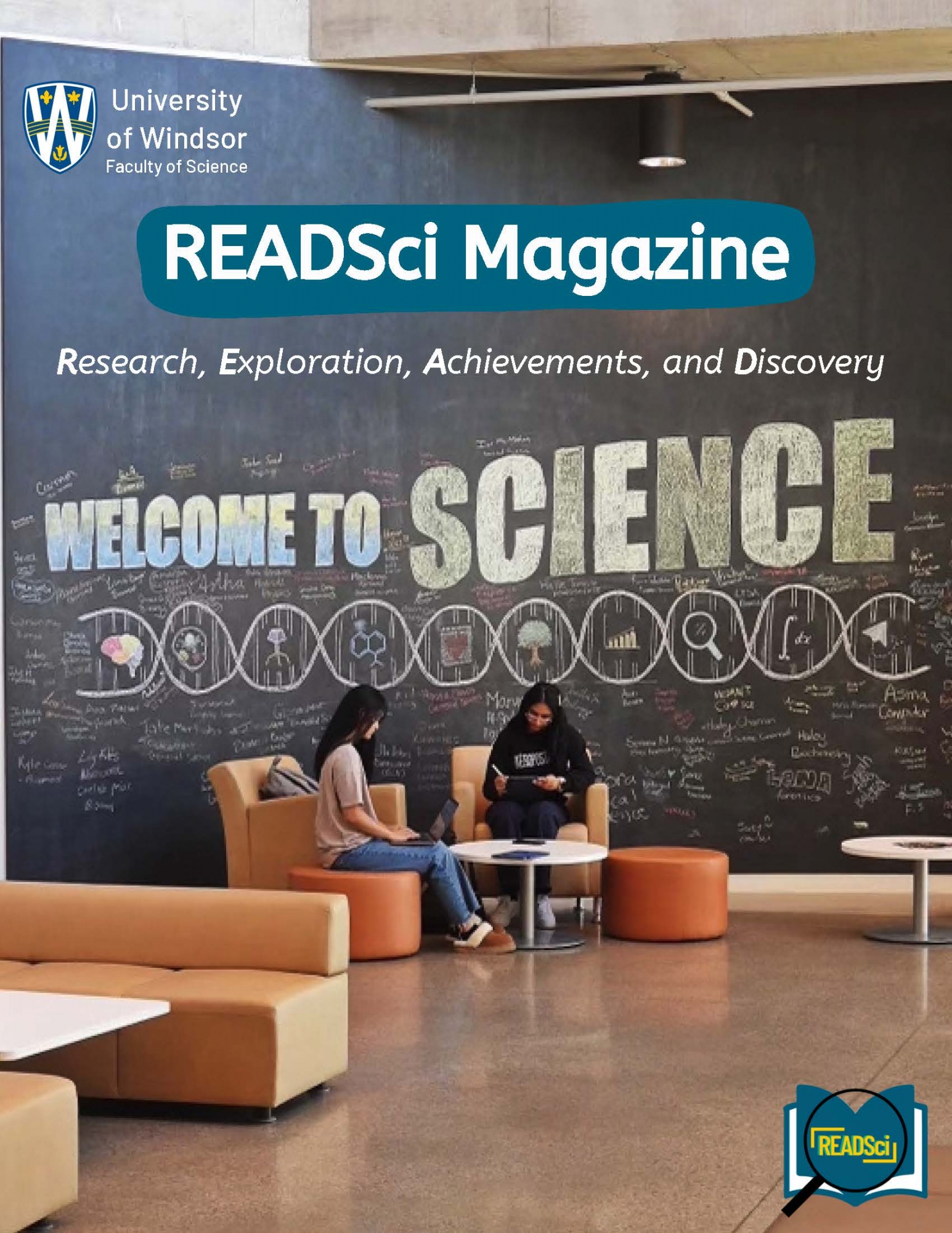 Back page cover for READSci magazine