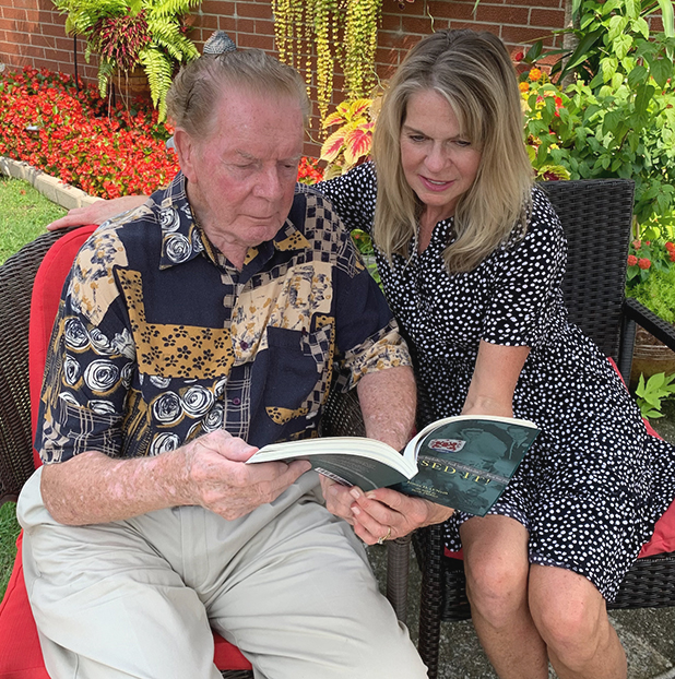 Beth Oakley with father James O'Neill