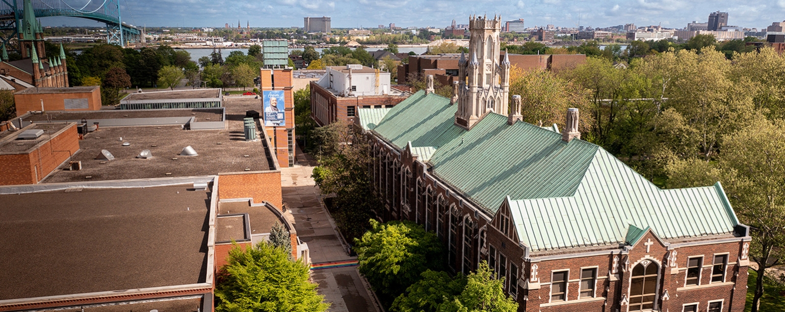 aerial photo of Dillon Hall