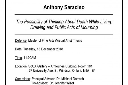 MFA Visual Arts Thesis Defense (Anthony Saracino)