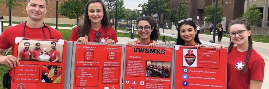 UWSMRS medics at a booth