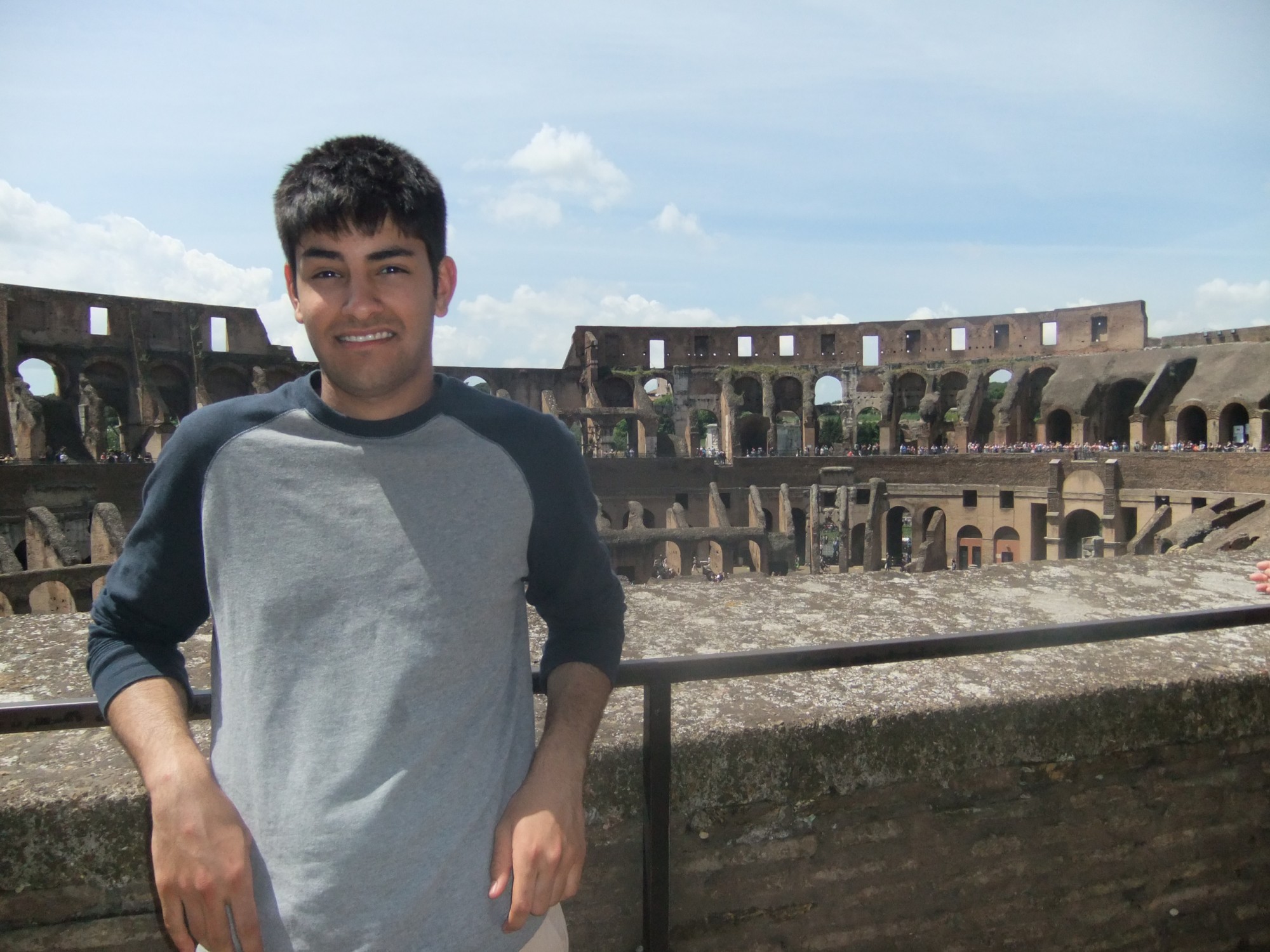 Dan at the Colosseum in Rome