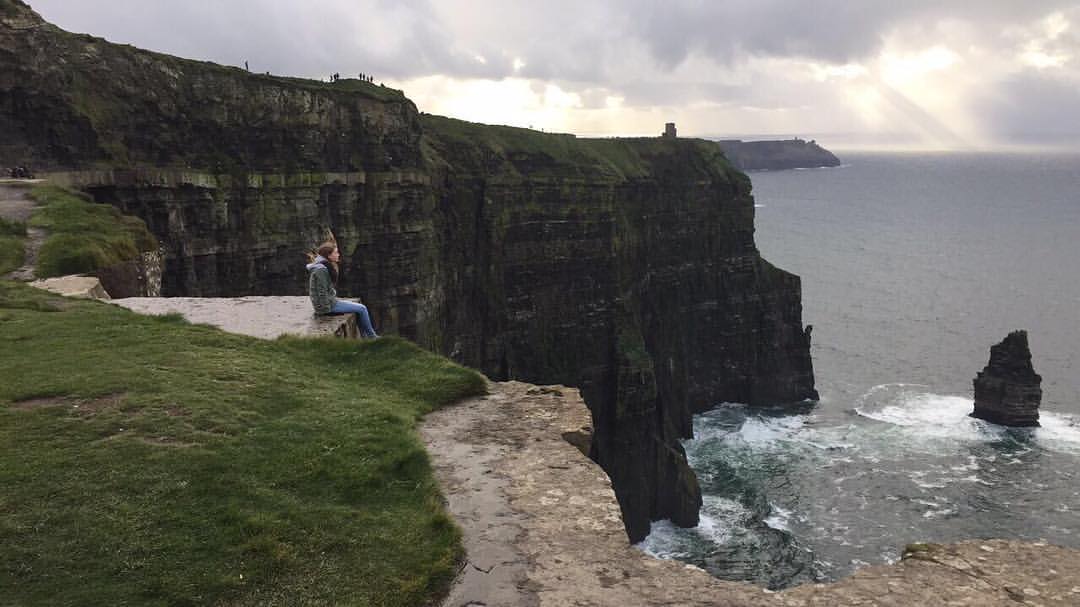 Shaun at the Cliffs of Moher