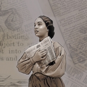 Rendering of a sculpture to honour Mary Ann Shadd, an African-Canadian/American, anti-slavery activist, journalist, publisher, teacher, and lawyer, for the newly named Windsor Hall – previously known as the Pitt-Ferry Building.