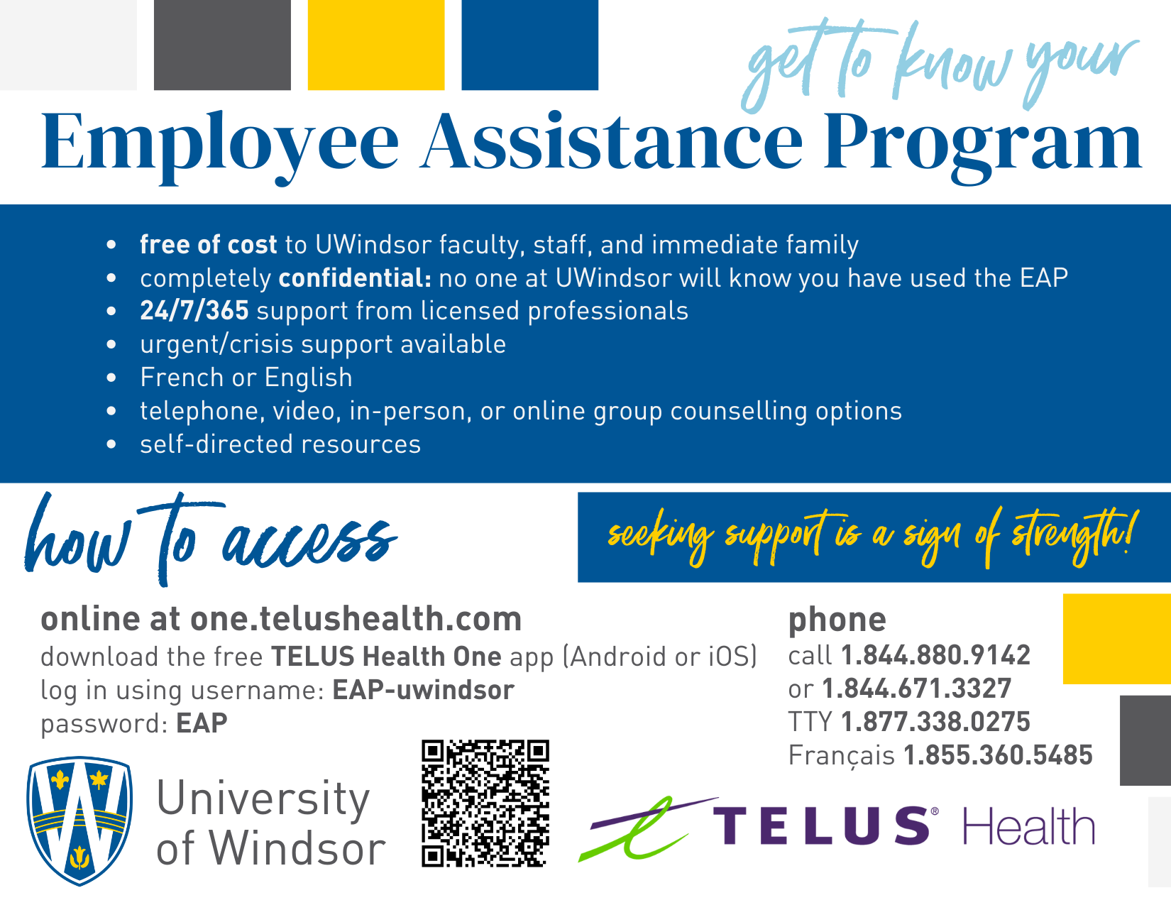 Get to know your employee assistance program postcard thumbnail, alt text in downloadable pdf